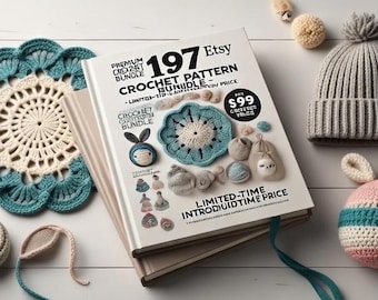 Crochet Pattern Bundle PDF: 197 Amigurumi Toys, Beanies, Baby Blankets - Instant Digital Download
