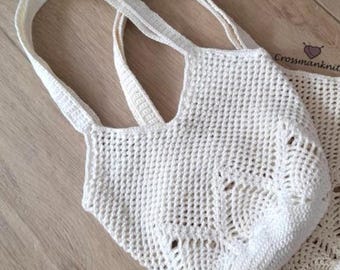 Pineapple Crochet Bag Pattern: Reusable Market Tote (PDF)
