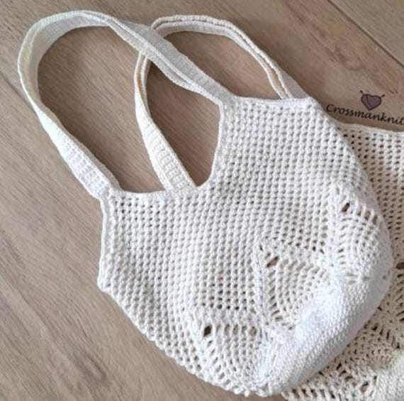 Pineapple Crochet Bag Pattern: Reusable Market Tote (PDF)