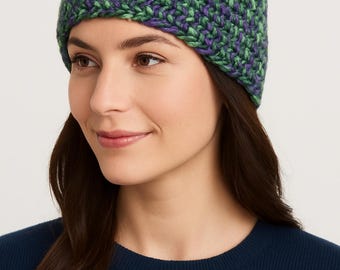 Crochet Beanie Pattern — Beginner Winter Hat, Printable PDF, Adjustable Size