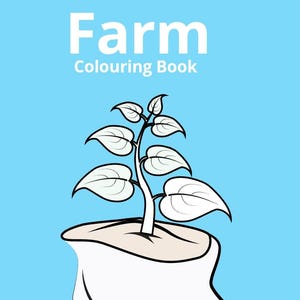 13 pages Farming coloring book for boys, girls, and kids who has love to draw pictures