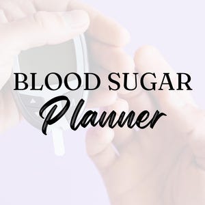 Blutzucker-Planer Digital und Printable Diabetes Tracker Glucose Log Gesundheit Journal