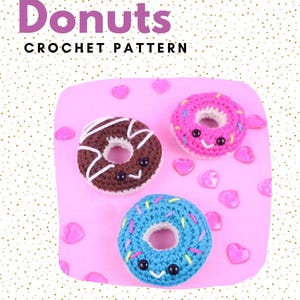Donut Amigurumi Crochet Pattern | Cute Food Plush PDF | Easy Crochet Toy Pattern
