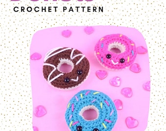 Donut Amigurumi Crochet Pattern | Easy Plush Toy (PDF)