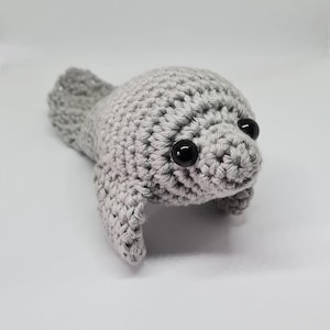 Chubby Manatee Amigurumi Crochet Pattern – DIY Sea Cow Plush Toy