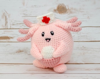 Nurse Chansey Crochet Pattern, Pokémon Inspired Amigurumi (PDF Download)