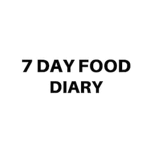 7-Day Food Diary Nutrition Tracker Meal Journal Hydration Log Printable Food Planner
