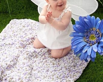 Easy Crochet Pattern baby blanket quick and simple PDF