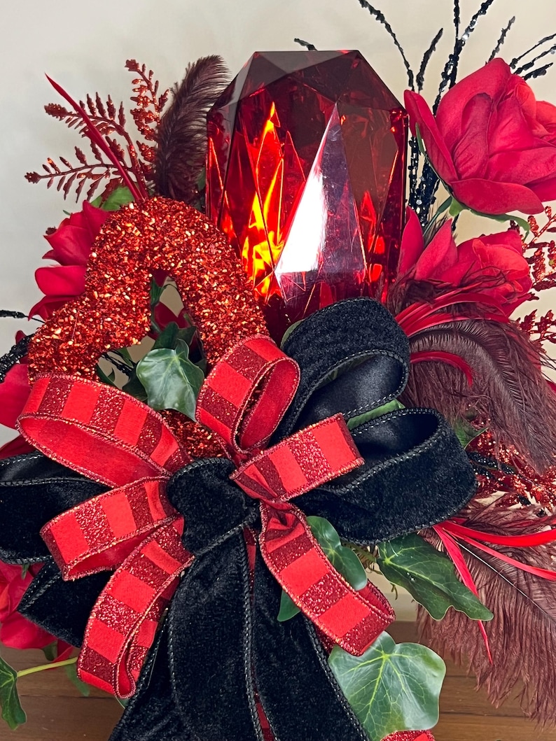 Anniversary Floral Arrangement, Rose Arrangement, Jewel Decor ...