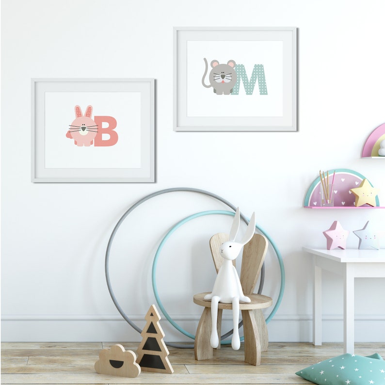 Anteater Nursery Wall Art Alphabet Poster Printable Wall Etsy