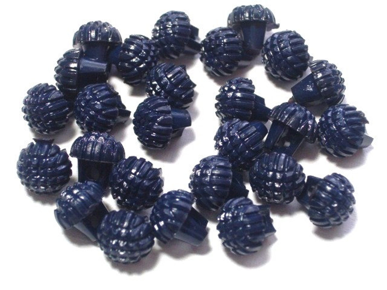 50 Very Small Navy Blue Vintage Plastic Buttons Dark Blue Adorable ...