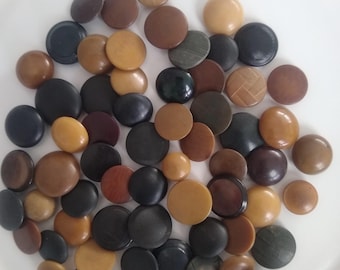 65 Vintage Antique Vegetable Ivory Mixed Lot Shank Buttons Sewing Craft Jewelry Buttons