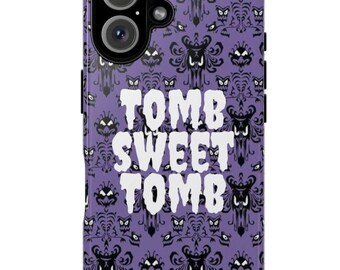 Phone Case - Disney Haunted Mansion Wallpaper Tomb Sweet Tomb