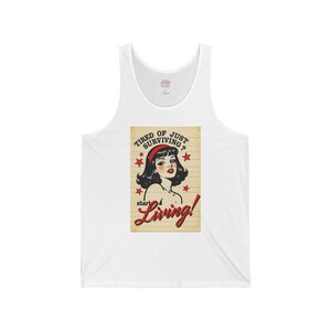 Unisex Retro Fitness Tank Inspirational Workout Shirt Summer Casual Top Gift for Her or Him
