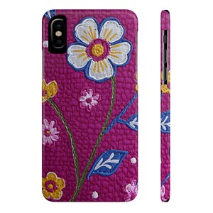Vibrant Floral Slim Phone Case, Cute Flower Phone Cover, Spring Gift, Nature Lover Accessory, Unique Protection for Phones
