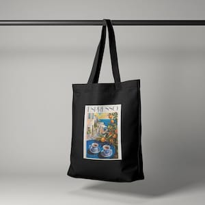 Italian Espresso Tote Bag, Summer in Italy, Euro Culture, Coffee for Two, Cafe in Italy, Caffeine Addict, Shots with a View, Mediterranean