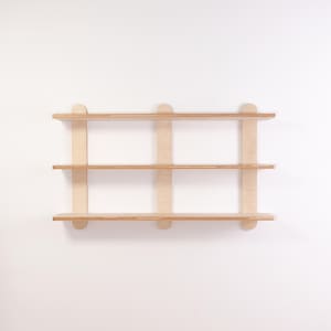 Mid Century Modern Kitchen and Display Wall Shelves Minimal Scandinavian No Tool Easy Assembly