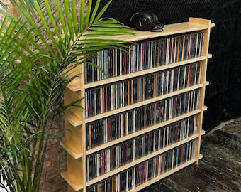 Grand CD Shelf Japandi Mid Century Modern - No Tool Assembly