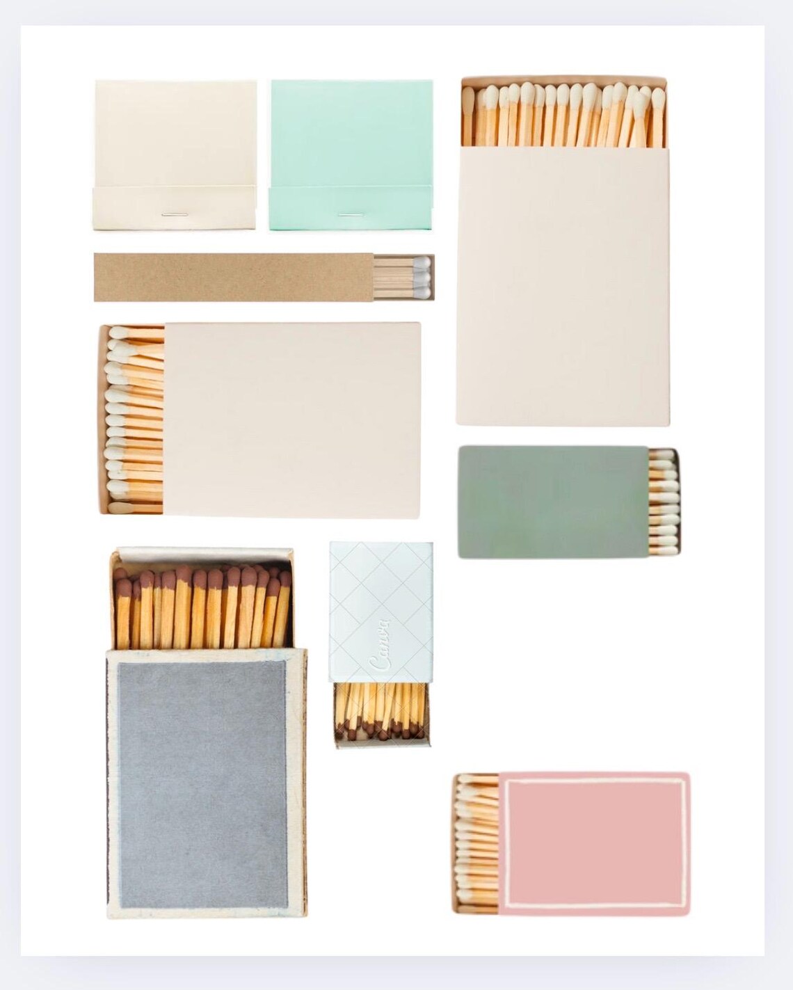 Matchbook Template.pdf Downloadable Matchbook Poster Template - Etsy