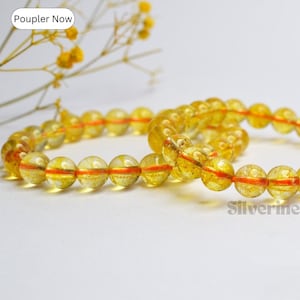 Citrien armband gele stenen kralen positieve energie armband cadeau mannen/vrouwen dagelijks handgemaakte sieraden als cadeau voor vader
