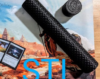 3D Printable Playmat Case – Dragon Scale Design, Screw-together