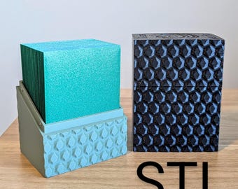 Dragon Scale Deck Box: Holds 75 Sleeved Cards (STL File)