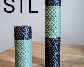 Modular Screw-Together Storage Tube – 3D Printable (STL) Expandable Design
