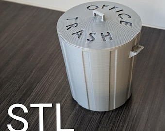 Poubelle de bureau | Mini poubelle de bureau | Organiseur de bureau | Fichier STL |