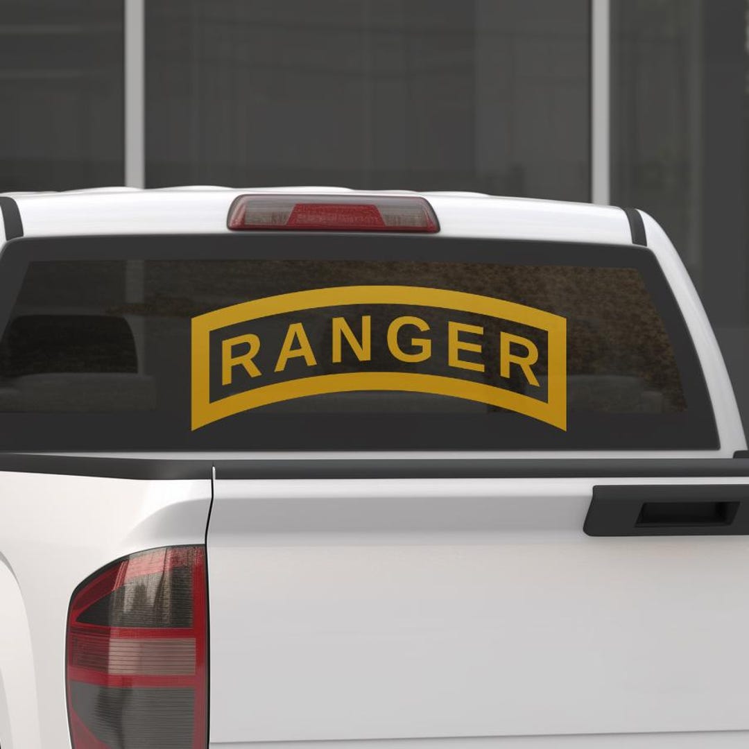 Airborne Ranger Tab US Army Vinyl Decal | Custom Sizes and Colors | UV ...