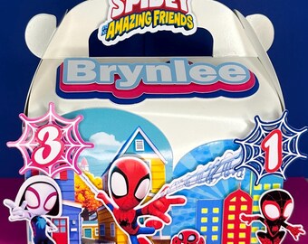 Spidey and Friends Treat Box, Superhero Party Favor