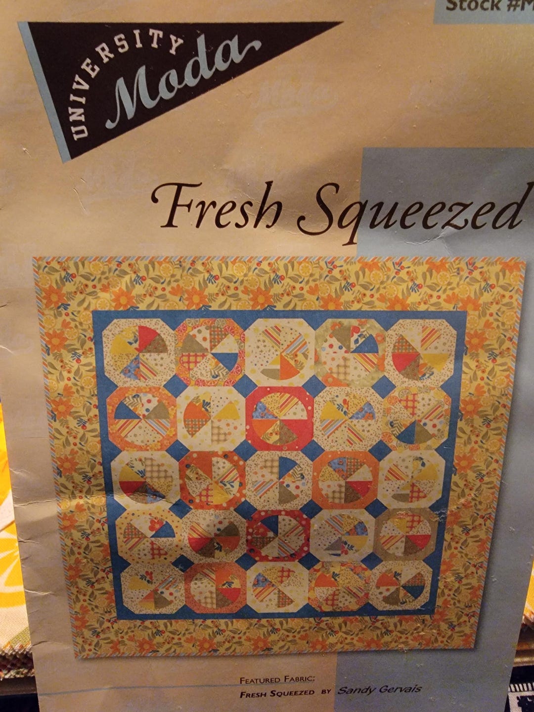 Fresh Squeezed Quilt Kit With Pattern Sandy Gervais - Etsy