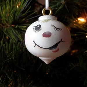 Ornaments Snowman Gift Tag Unique Handpainted