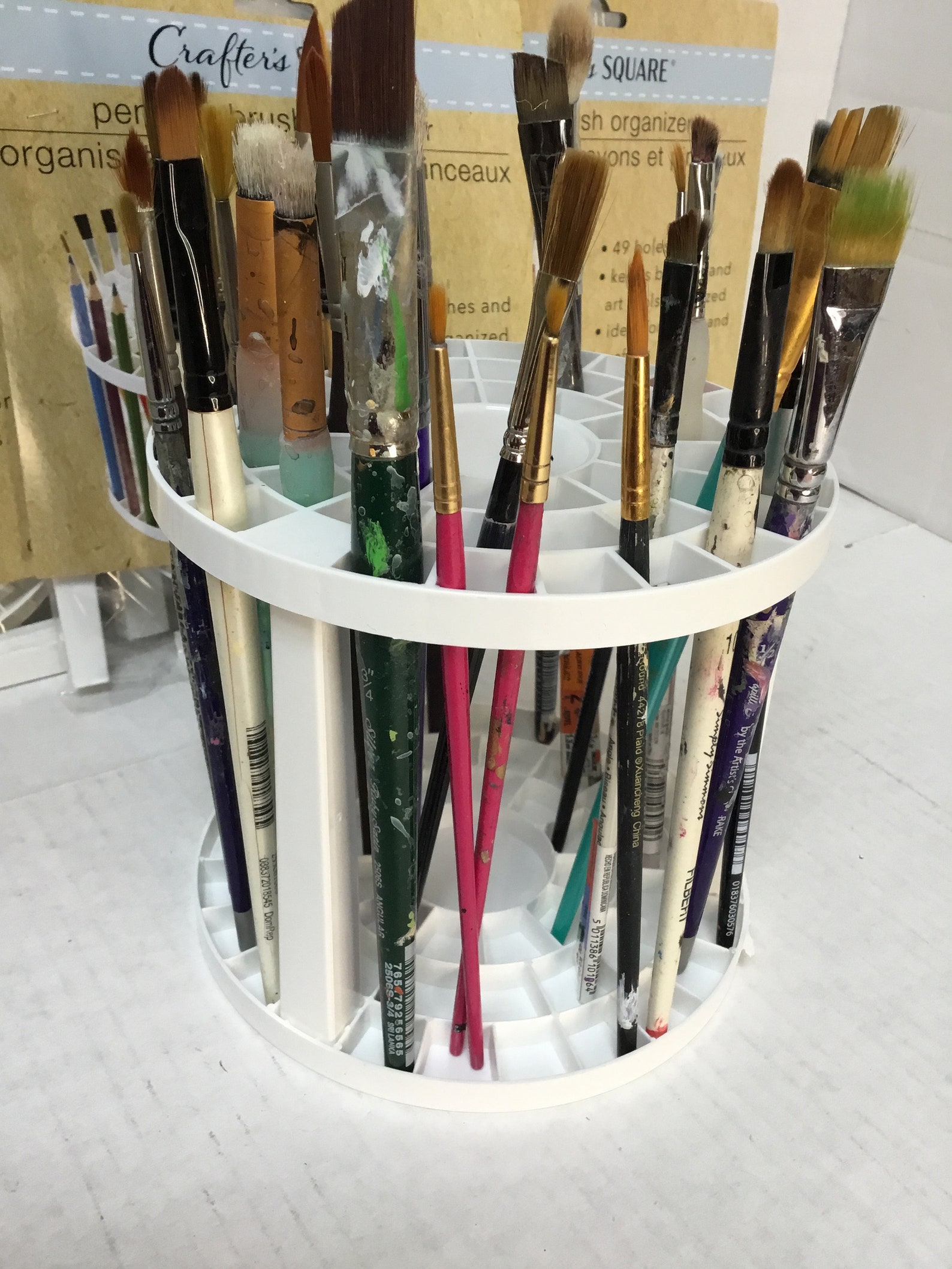 Paint Brush Organizer New in Package Knitting Needle Organizer Pen