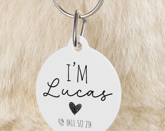 Custom Pet Tag, Personalized Dog ID Tag, Cat Name Tag,Name and phone tag,Cute pet tag,Pet identification,Personalized pet accessory,cat tag