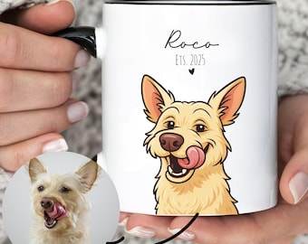 Custom dog Mug,mom dog,Cute dog Coffee Mug,Personalized dog mug,Pet Lover Gift,Gift for mom dog Lovers,mascot cartoon,Boho dog Mug,happy day