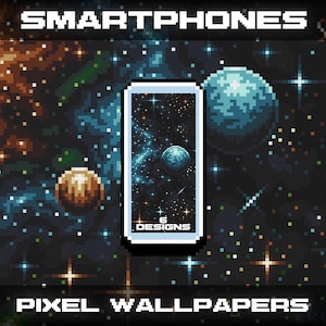 Pixel Wallpapers Pack 2 - Sfondi Pixelart Space - Per Smartphone - Creati dall'uomo - Retro