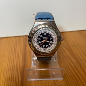 Swatch YGS103 Ocean Storm Watch - Irony 1993 - 35mm - New Battery - Swiss Made - Vintage Men&#39;s Wristwatch - Rare Collectible