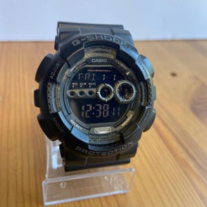 Men’s Casio G-Shock Black Digital Watch GD-100 3263 | Chronograph Alarm Shock Resistant 45 mm - New Battery