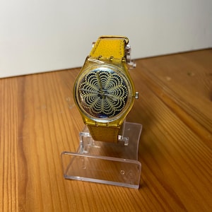 Swatch GK144 Daiquiri Watch - Vintage Swiss Made - 32mm - New Battery - 1990s Gent Collection - Collectible Quartz Swatch