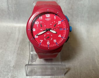 Swatch Watch Chronograph Pink SUSR401 42mm 2012 - New Battery