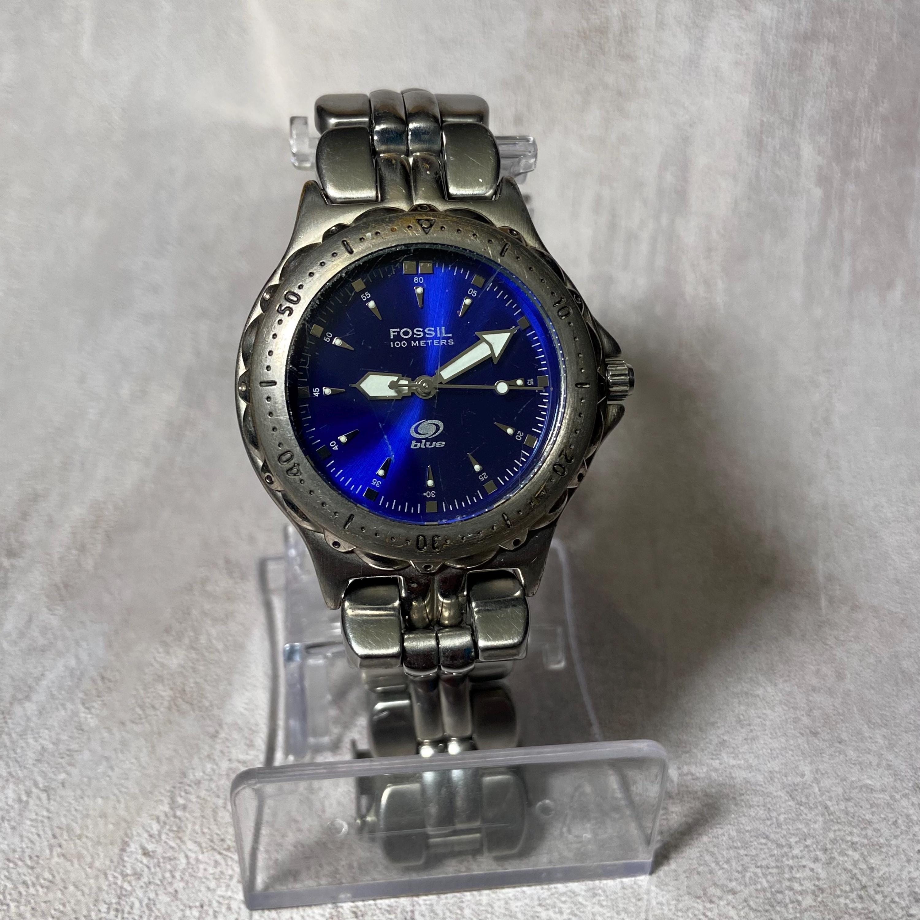 Fossil Arkitekt Stainless Steel Watch Blue Dial Retro Minimalist Water Resistant Fossil Arkitekt FS-2906 35mm Men main image 2