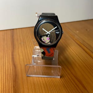 Swatch GZ274 FAFI O&#39;Clock Watch - 32mm - New Battery - Swiss Made - Limited Edition Artist Swatch - Vintage Collectible