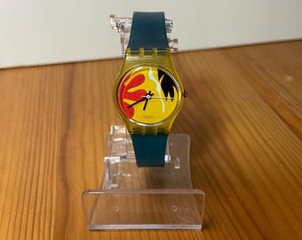 Swatch LK104 Nafea Watch 1986 25mm 1980's Swiss Rare Retro - New Battery