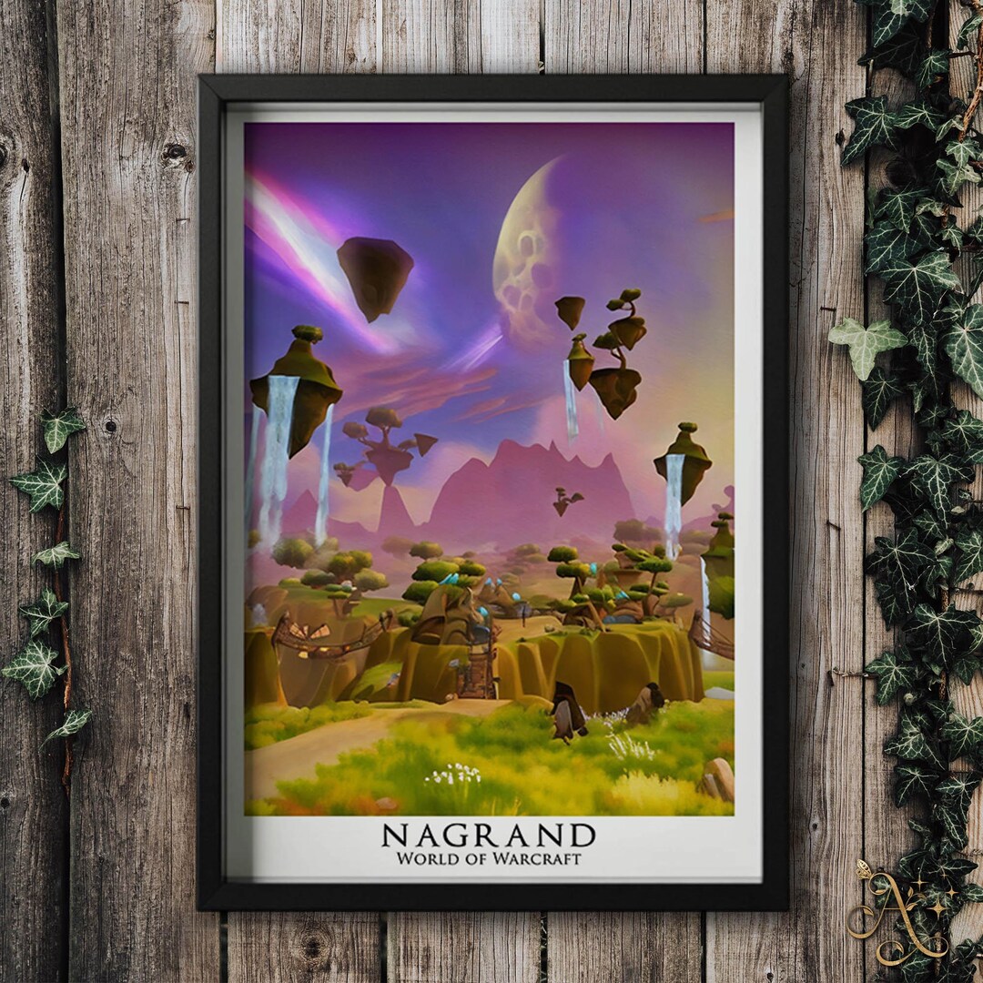 World of Warcraft Nagrand Wall Art | Printed Poster | Wow Present ...