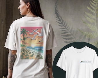 World of Warcraft A Turtle Made It To The Water style soft touch T Shirt | MMORPG WoW fan gift merch for geeky gamers