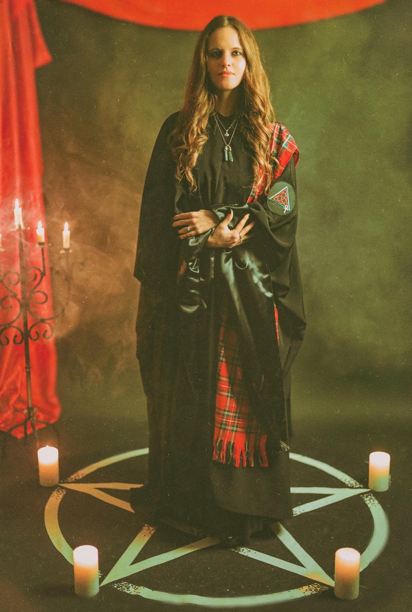 Cabot Tradition Witch Ritual Robe Caftan, All Black - Etsy
