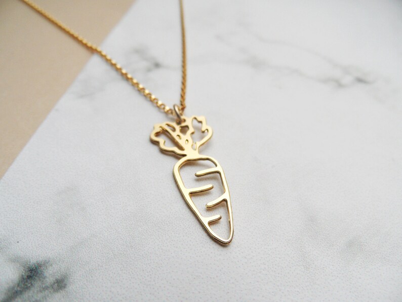 Carrots necklace carrot jewelry gift for her Etsy