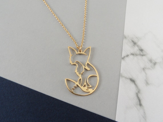 fox charm necklace