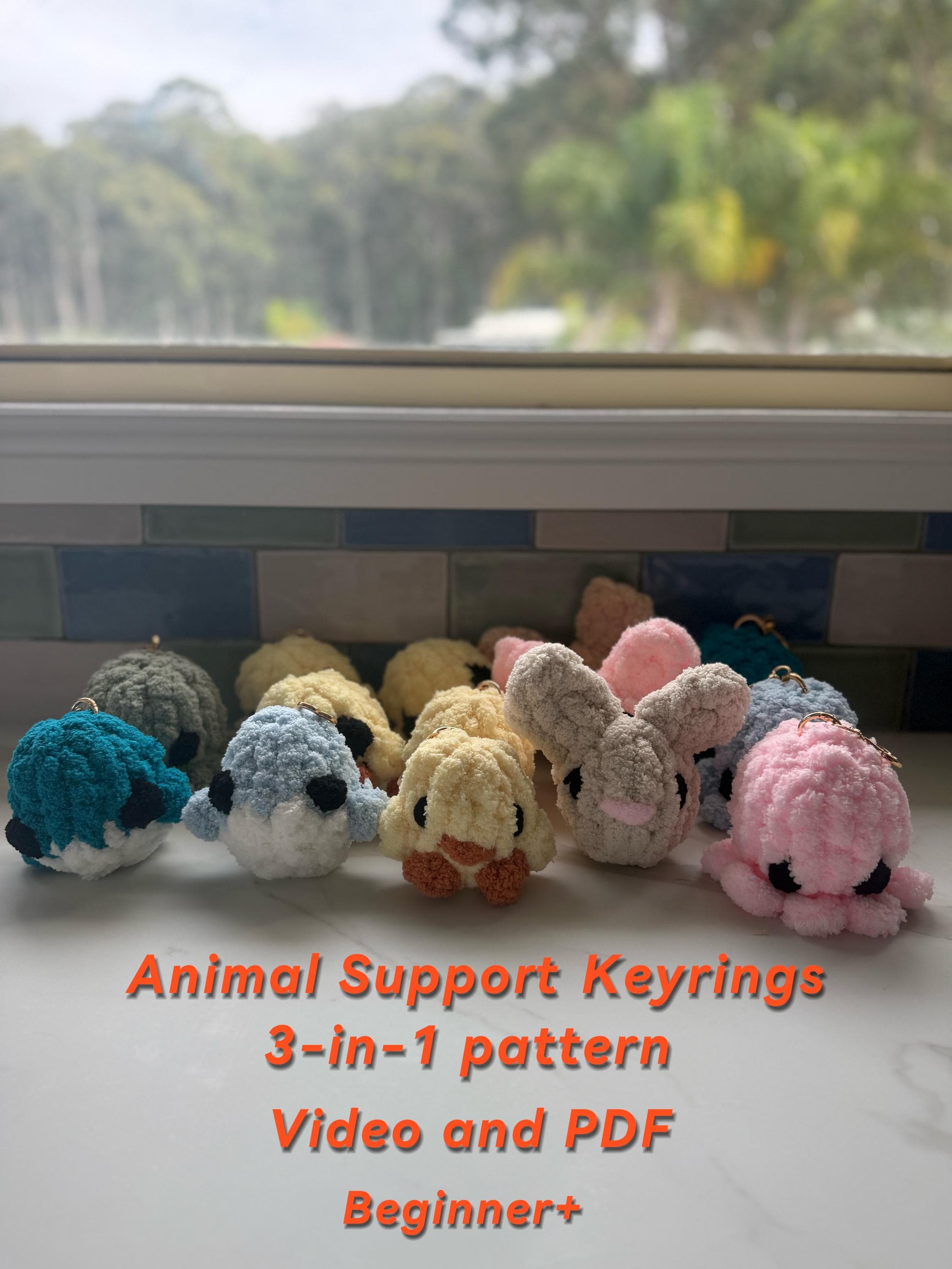 Knitted Keychain - Etsy