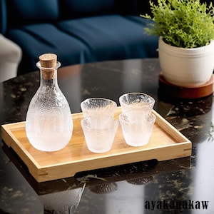 Handmade Cloud Sake Wineware Set, Household White Wine Cup Japanese Wine Dispenser, Small Wine Glass Wine Warmer, Thickened